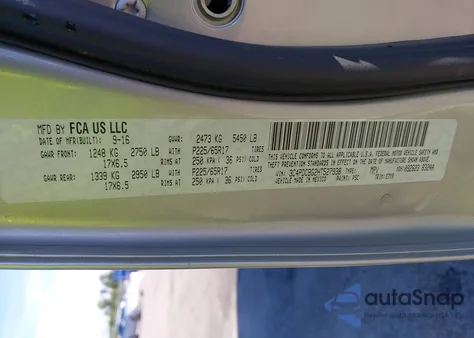 2017 Dodge Journey Sxt z USA, uszkodzony, nr VIN 3C4PDCBG2HT527938